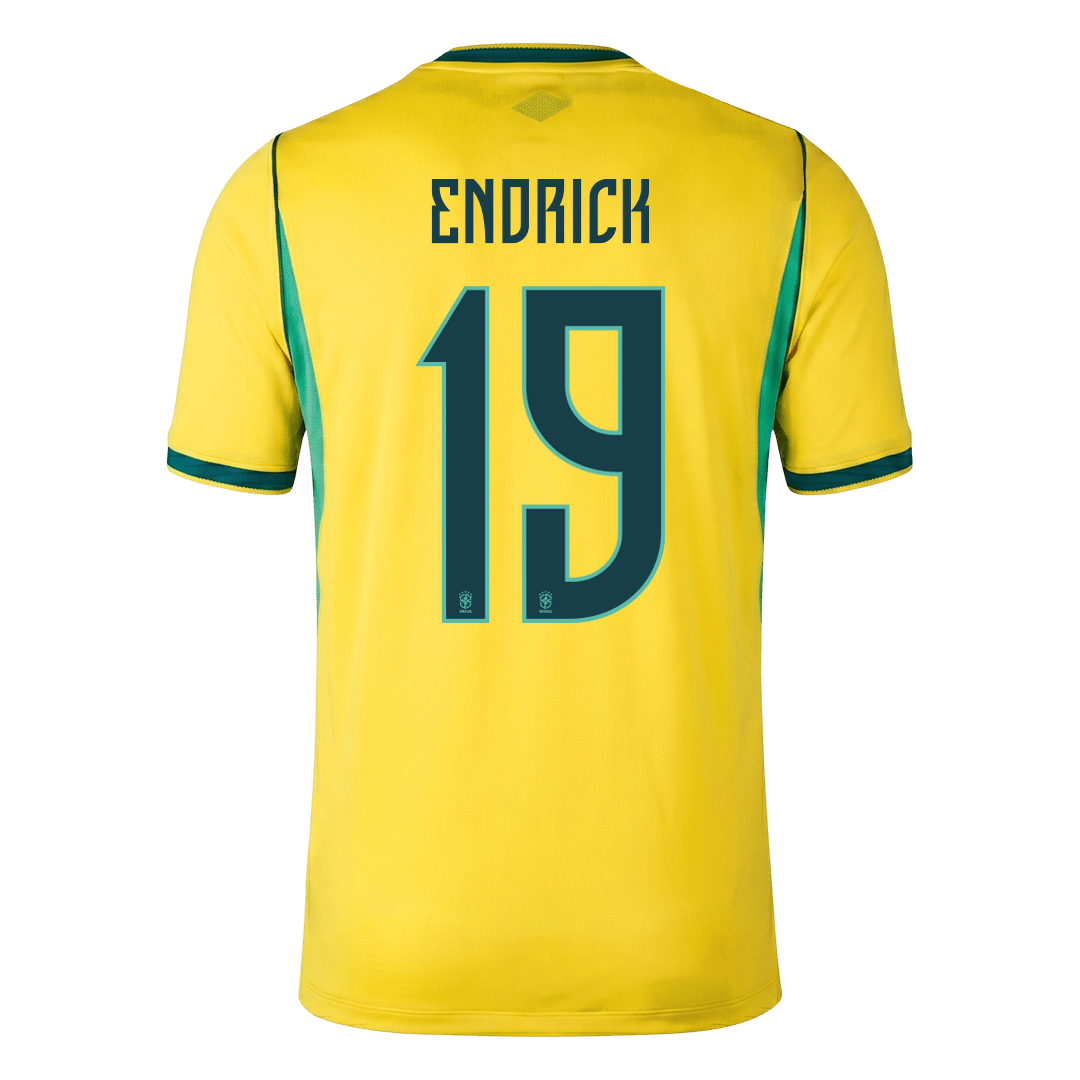 ENDRICK #19 Brasil hjemmefotballdrakt World Cup 2026