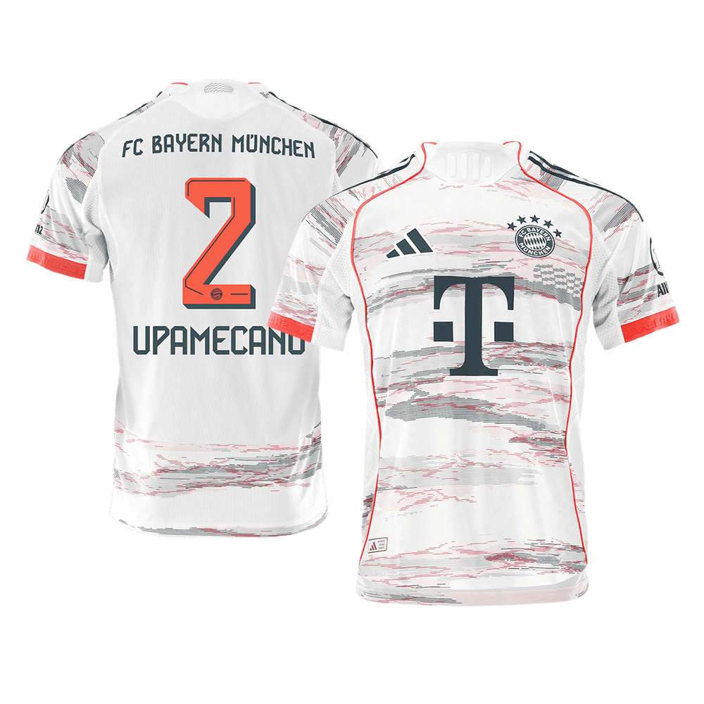 UPAMECANO #2 Bayern München Autentisk Fotballdrakt Borte 2025/26