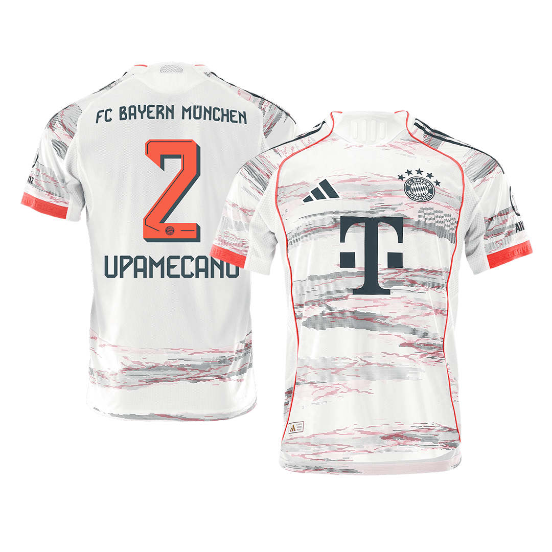 UPAMECANO #2 Bayern München Autentisk Fotballdrakt Borte 2025/26