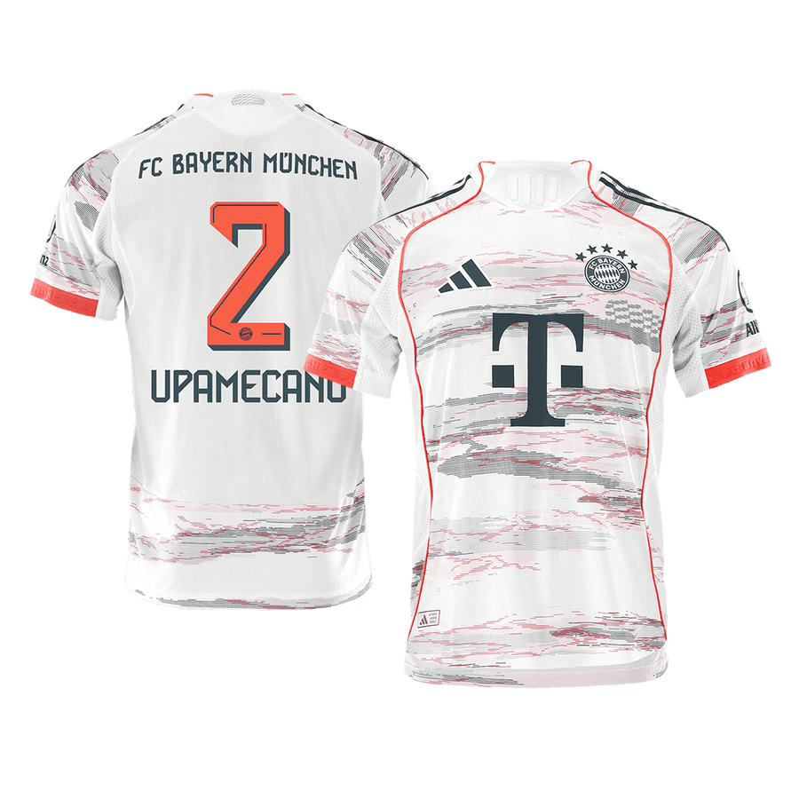 UPAMECANO #2 Bayern München Autentisk Fotballdrakt Borte 2025/26