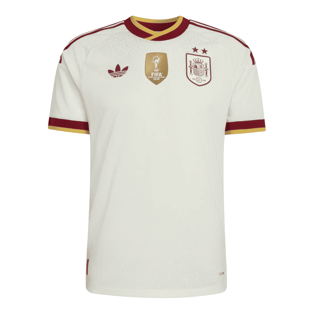Spania Bortespillerversjon Jersey World Cup 2026 - Mester