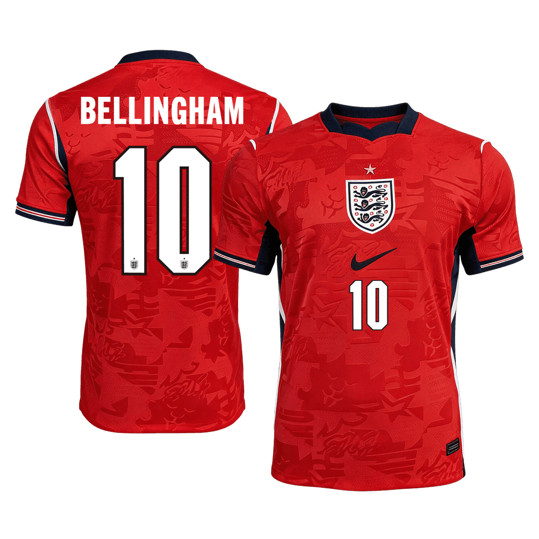 BELLINGHAM #10 England Bortespillerversjon Jersey World Cup 2026