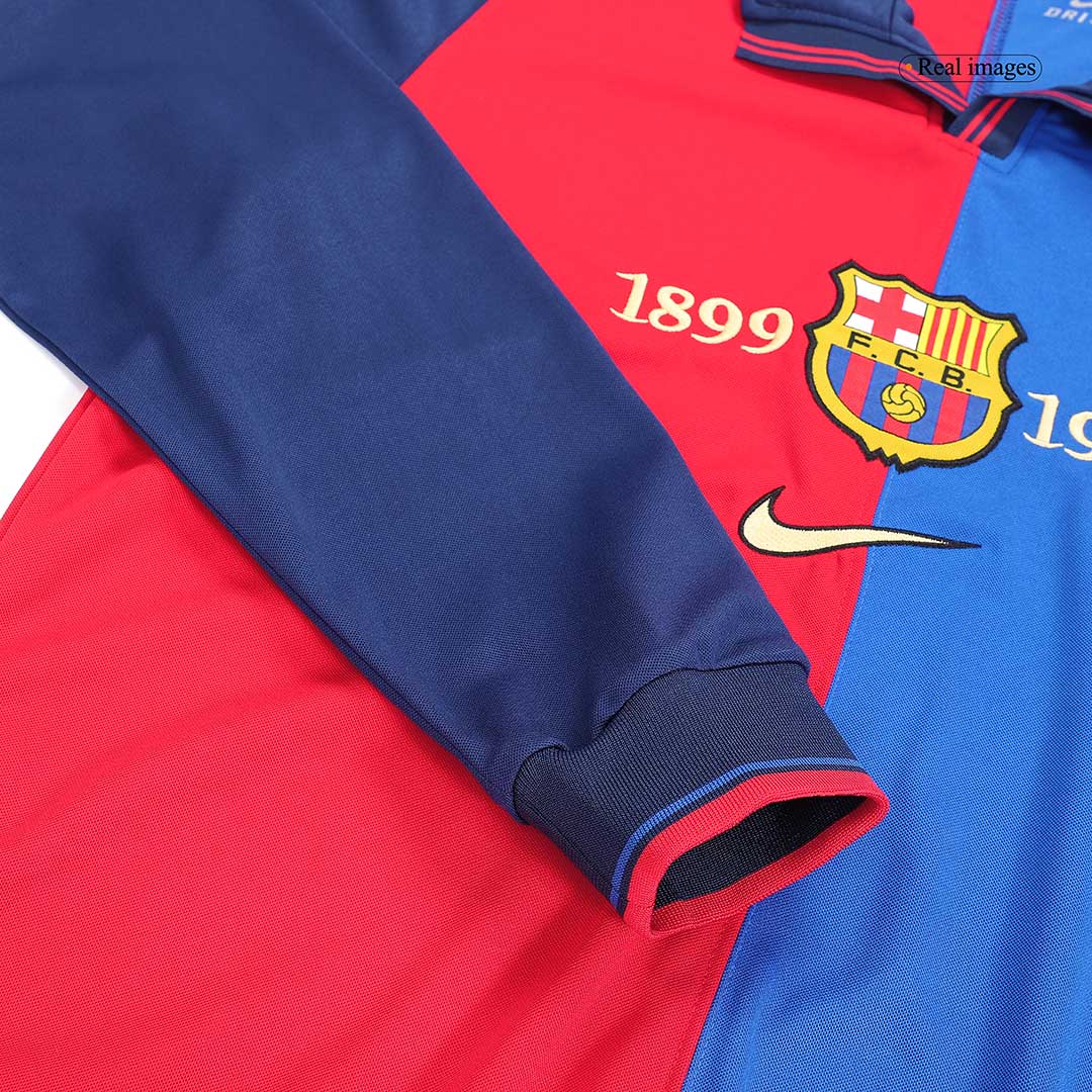 Retro fotballdrakt Barcelona Home Langermet 1999/00
