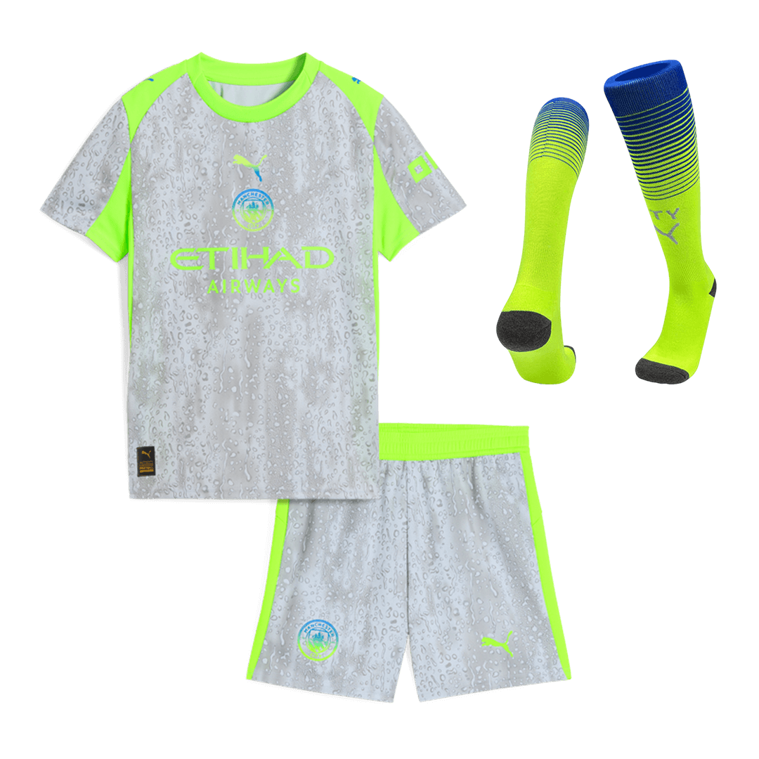 Manchester City Third Away Kids fotballdrakter Full Kit 2025/26