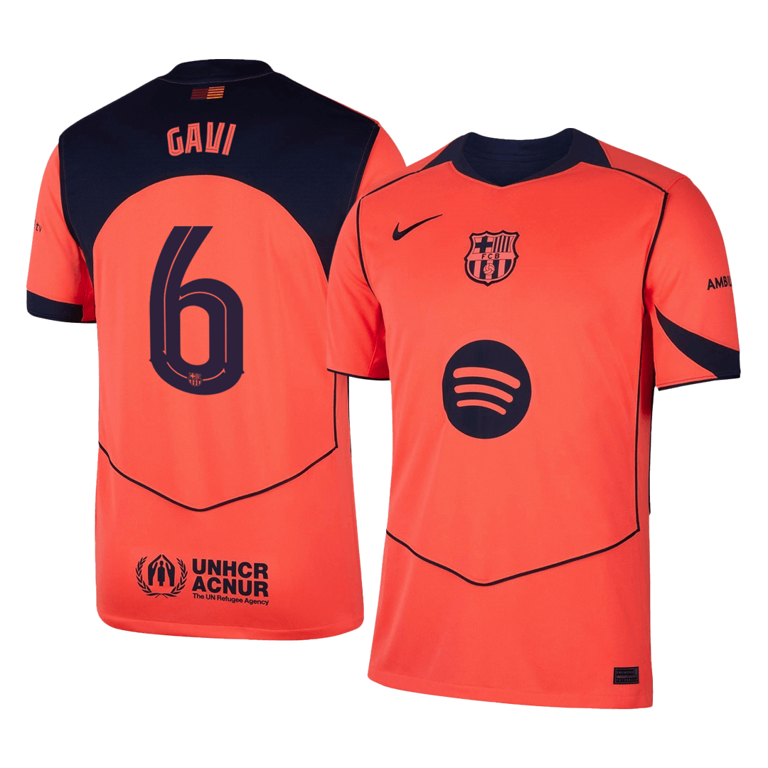 GAVI #6 Barcelona Third Away Fotballdrakt 2025/26 -UCL