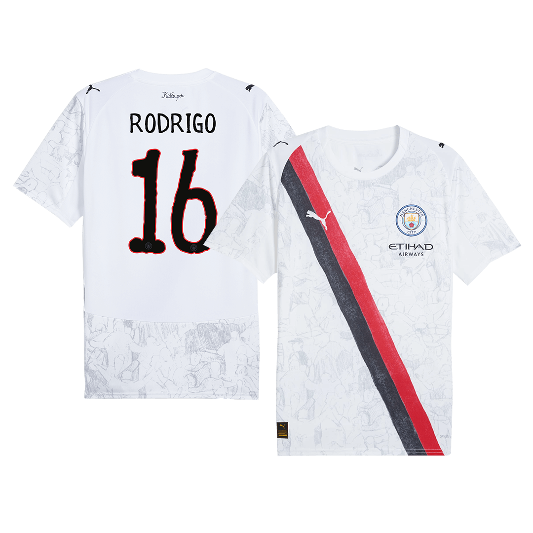 RODRIGO #16 Manchester City KidSuper Fotballdrakt World Cup 2025/26 - Klubb-VM