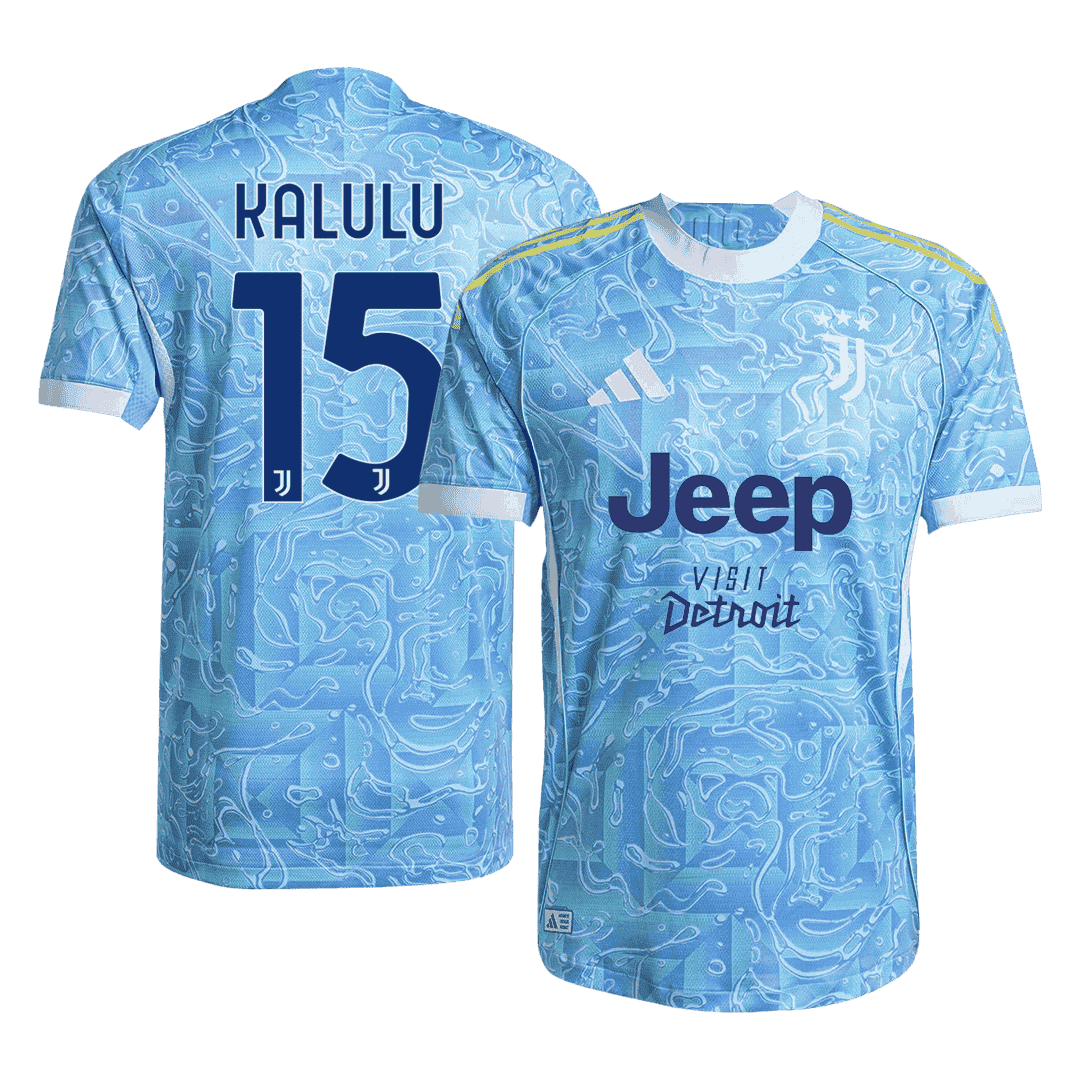 KALULU #15 Juventus Autentisk Fotballdrakt Borte 2025/26