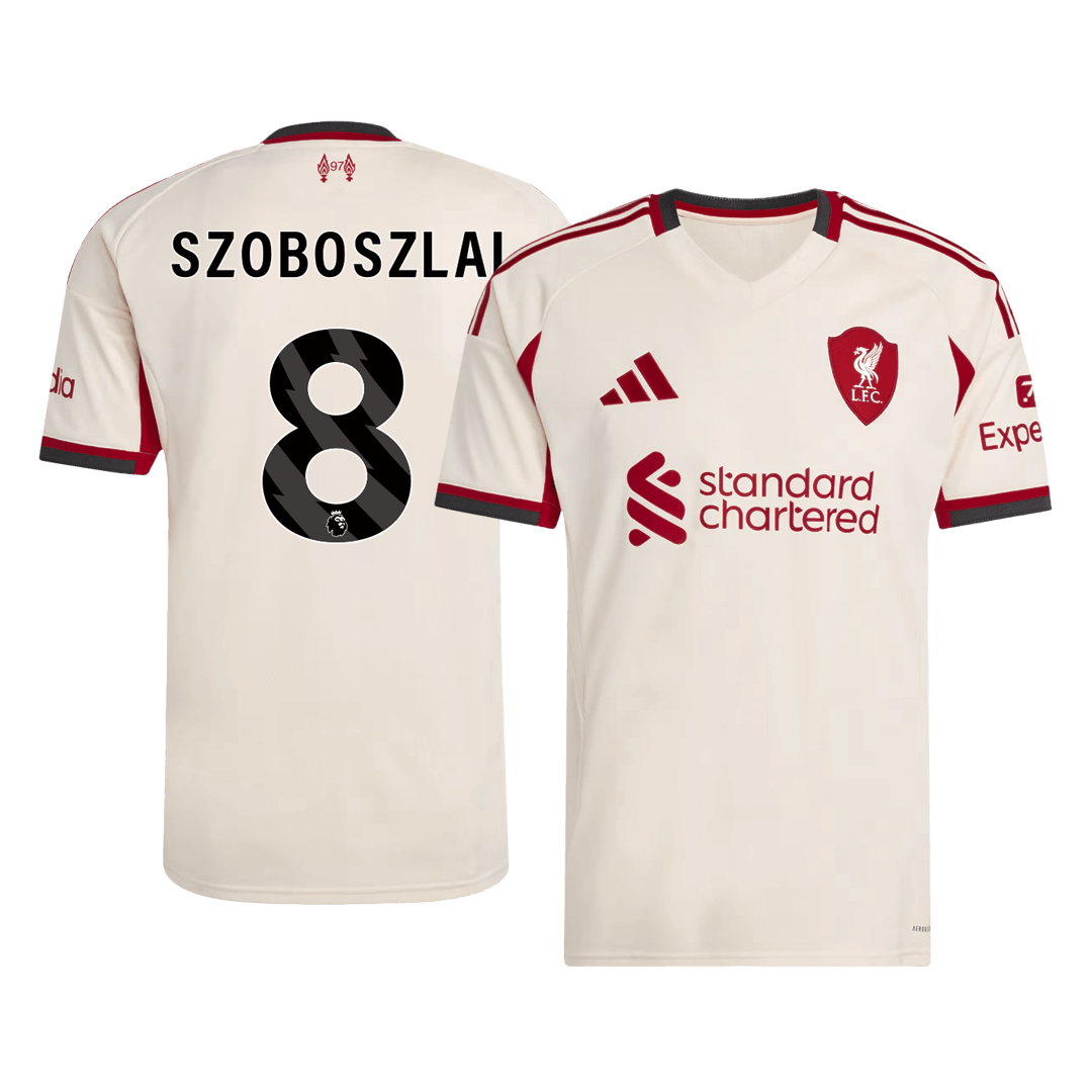 SZOBOSZLAI #8 Liverpool Bortefotballdrakt 2025/26