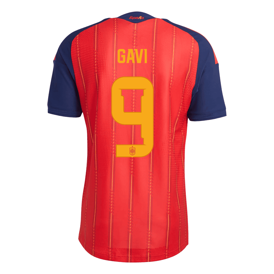 GAVI #9 Spania Hjemmespillerversjon Jersey World Cup 2026 - Champion