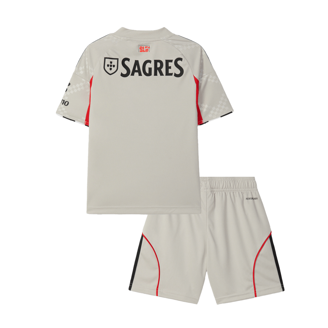Benfica Away Kids fotballdraktersett 2025/26