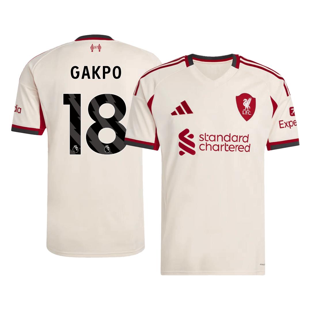 GAKPO #18 Liverpool Bortefotballdrakt 2025/26