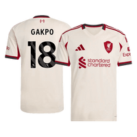GAKPO #18 Liverpool Bortefotballdrakt 2025/26
