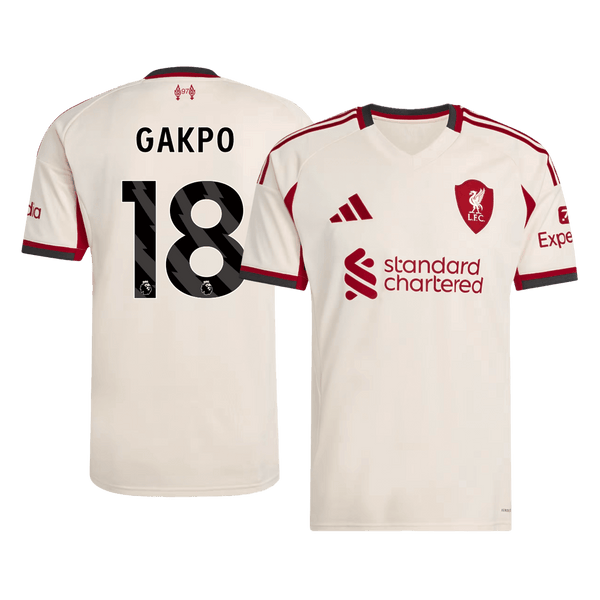 GAKPO #18 Liverpool Bortefotballdrakt 2025/26