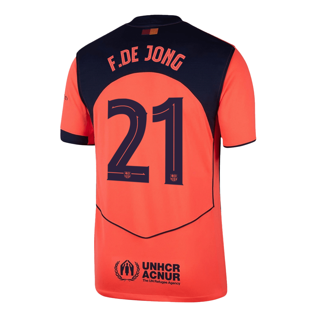 F.DE JONG #21 Barcelona Third Away Fotballdrakt 2025/26 -UCL