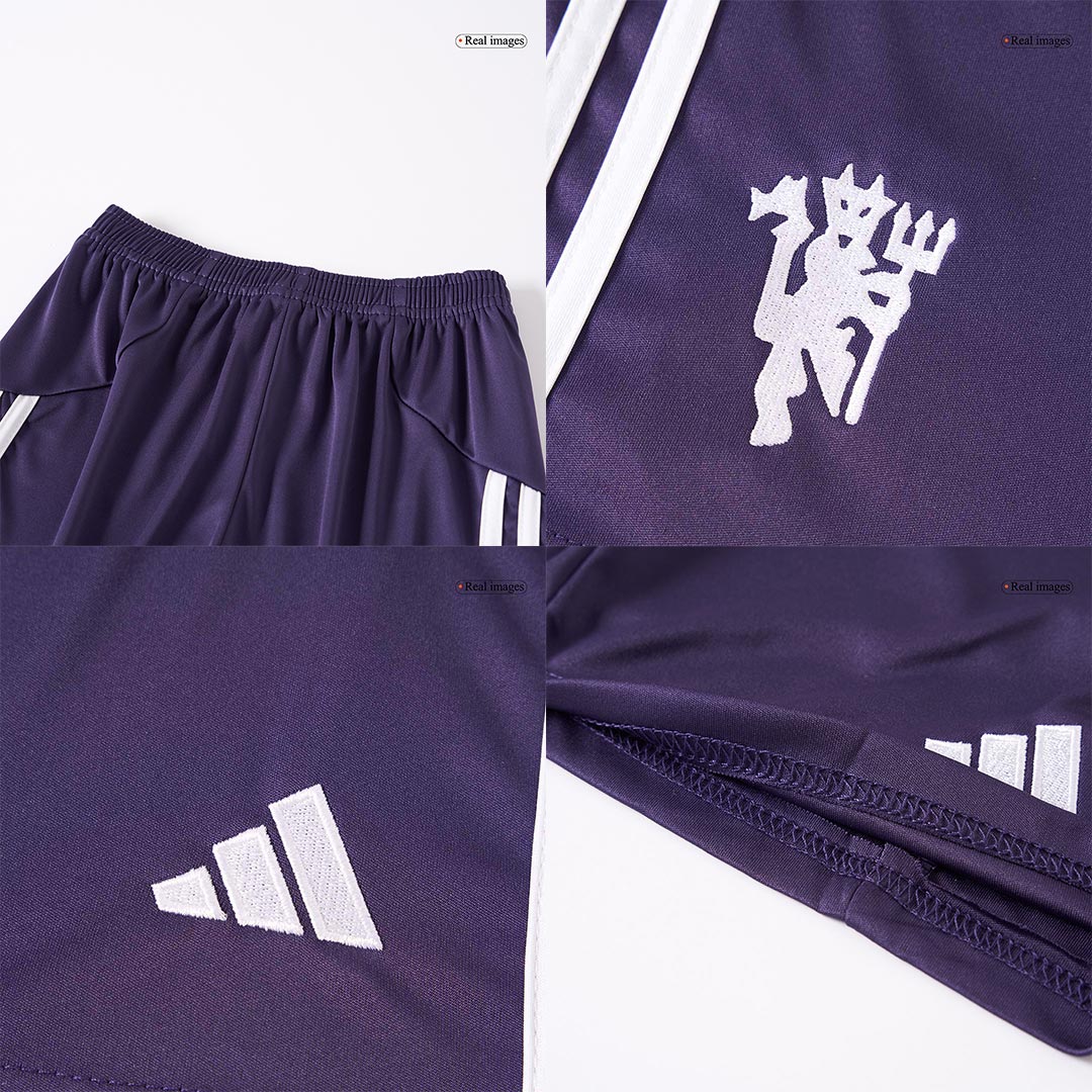Manchester United Away Kids Fotballdrakter Full Kit 2025/26