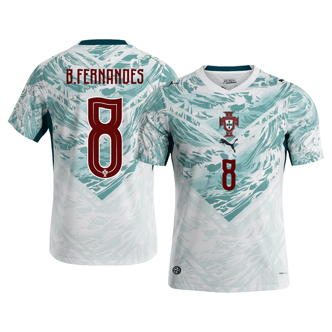 B.FERNANDES #8 Portugal Fotballdrakt Borte-VM 2026