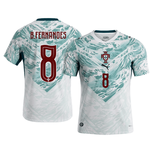 B.FERNANDES #8 Portugal Fotballdrakt Borte-VM 2026