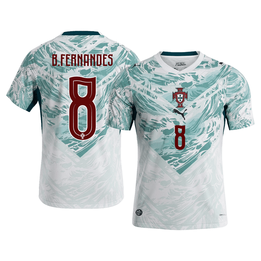 B.FERNANDES #8 Portugal Fotballdrakt Borte-VM 2026
