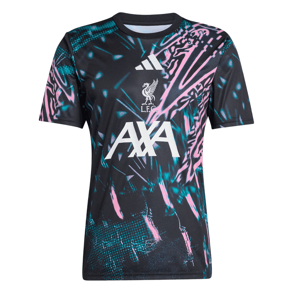 Liverpool førkampsfotballdrakt 2025/26 svart