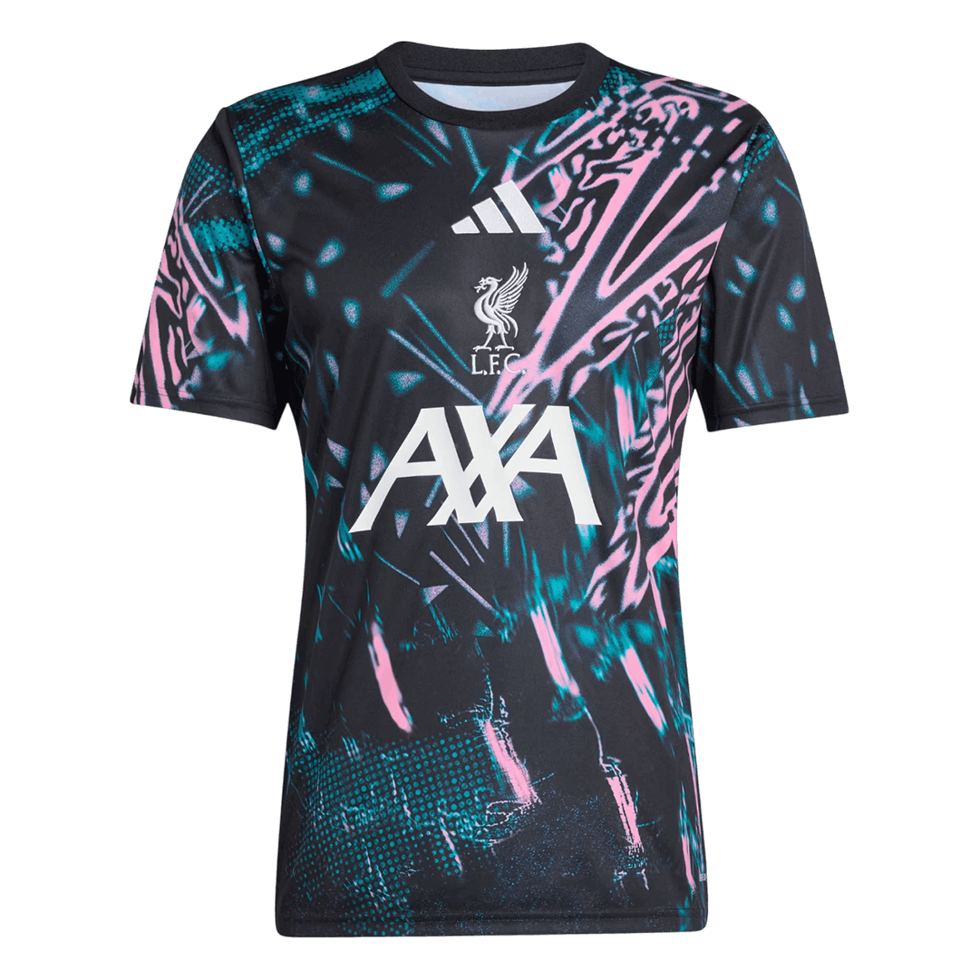 Liverpool førkampsfotballdrakt 2025/26 svart