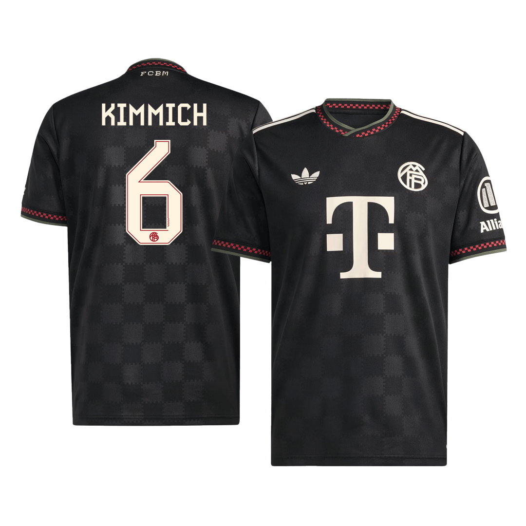 KIMMICH #6 Bayern München fotballdrakt Third Away Custom skjorte 2025/26