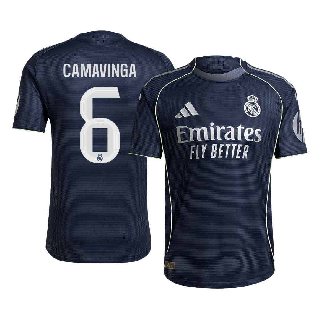 CAMAVINGA #6 Real Madrid Autentisk Fotballdrakt Borte 2025/26