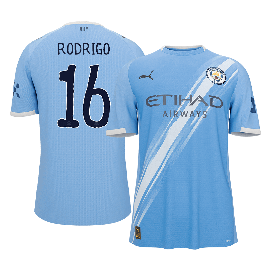 RODRIGO #16 Manchester City hjemmefotballdrakt 2025/26