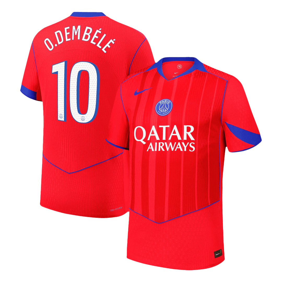O.DEMBéLé #10 PSG Third Away Autentisk fotballdrakt 2025/26