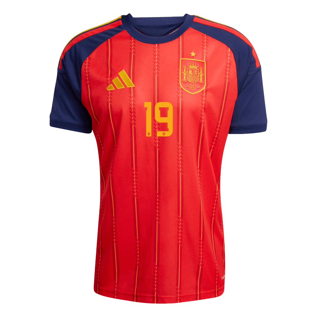 LAMINE YAMAL #19 Spania hjemmefotballdrakt 2026