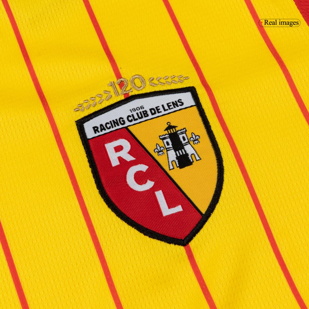 THAUVIN#10 RC Lens hjemmefotballdrakt 25/26 rød og gul