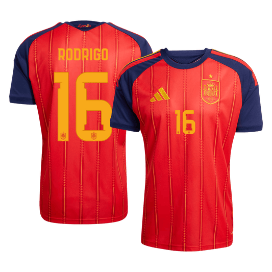 RODRIGO #16 Spania hjemmefotballdrakt 2026