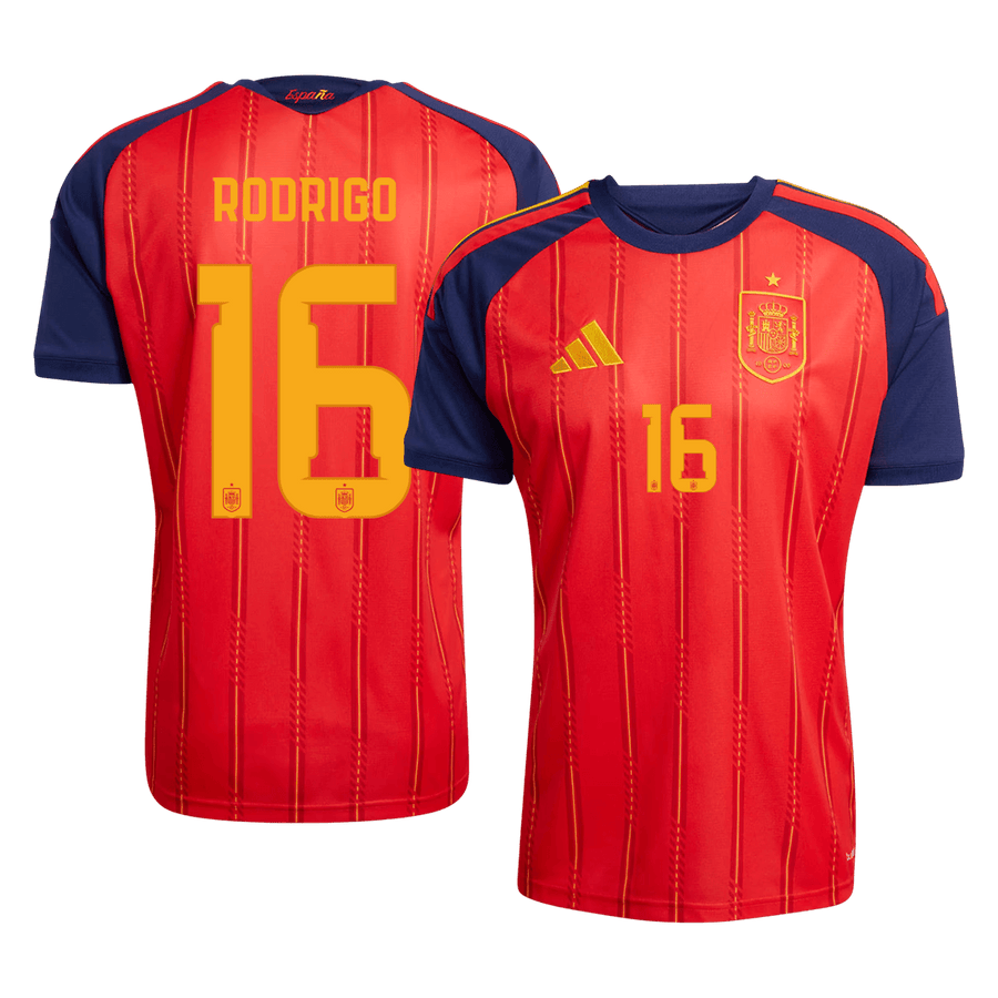 RODRIGO #16 Spania hjemmefotballdrakt 2026