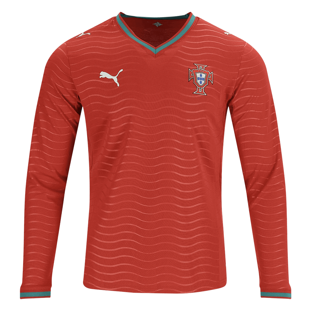 Portugal Hjemme langermet spillerversjon trøye VM 2026