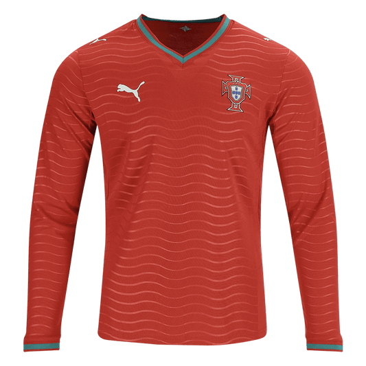 Portugal Hjemme langermet spillerversjon trøye VM 2026