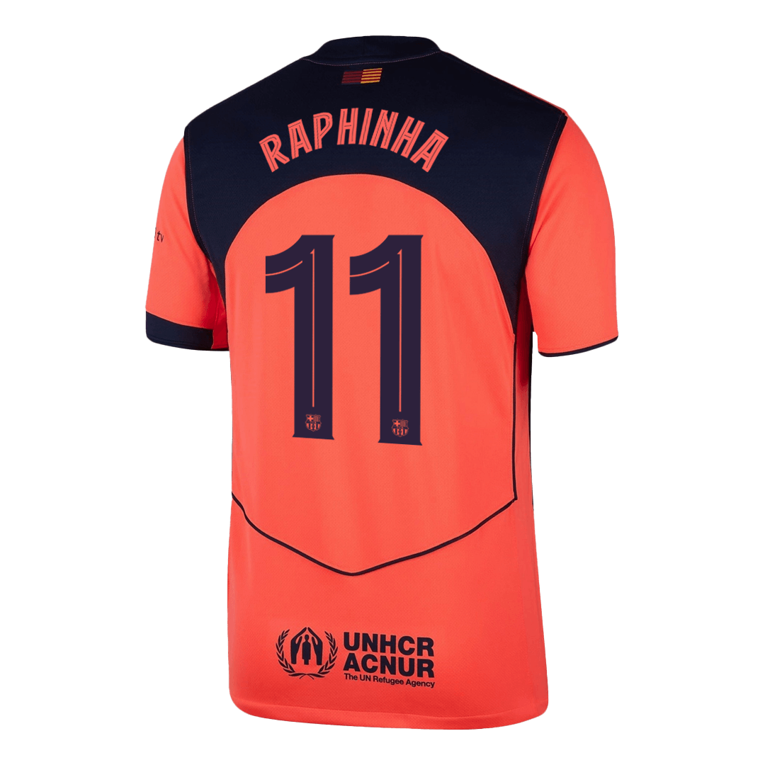 RAPHINHA #11 Barcelona Third Away Fotballdrakt 2025/26 -UCL