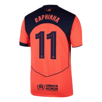 RAPHINHA #11 Barcelona Third Away Fotballdrakt 2025/26 -UCL