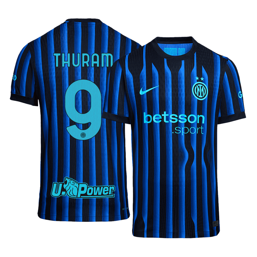 THURAM #9 Inter Milan Hjemme Autentisk fotballdrakt 2025/26