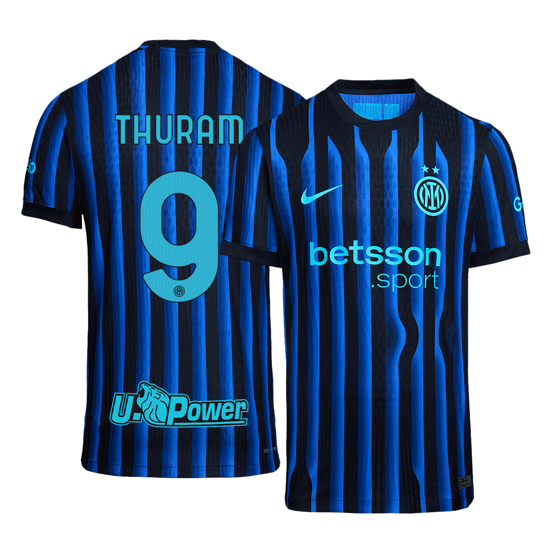 THURAM #9 Inter Milan Hjemme Autentisk fotballdrakt 2025/26