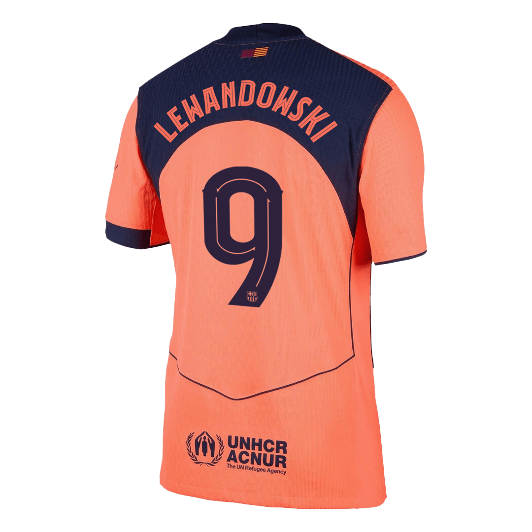 LEWANDOWSKI #9 Barcelona Third Away Autentisk fotballdrakt 2025/26 - UCL