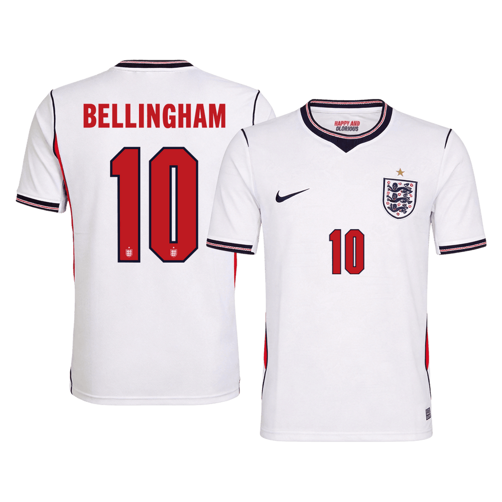 BELLINGHAM #10 England Hjemmefotballdrakt World Cup 2026