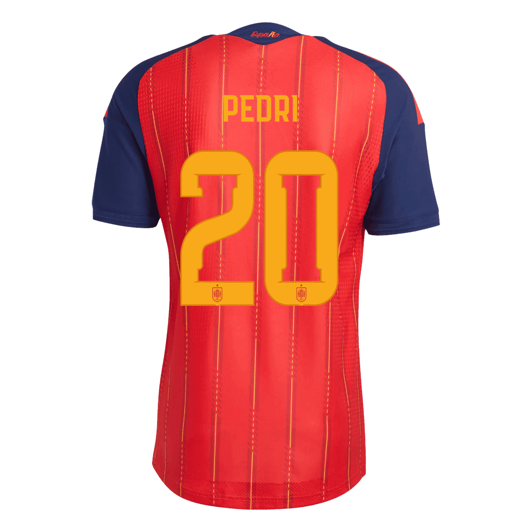 PEDRI #20 Spania Hjemmespillerversjon Jersey World Cup 2026 - Champion