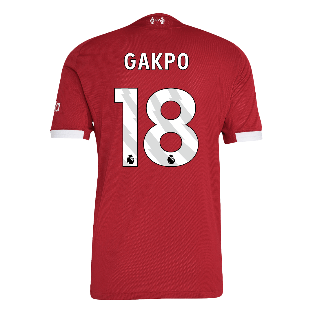 GAKPO #18 Liverpool Hjemme Autentisk fotballdrakt 2025/26
