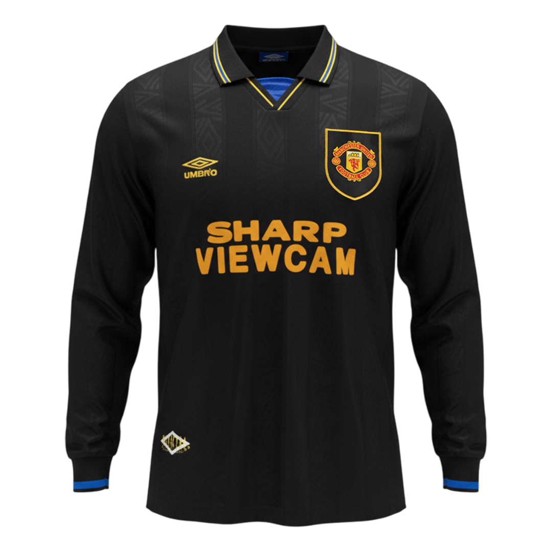 Retro jalkapallopaita Manchester United pitkähihainen vieras 1993/94
