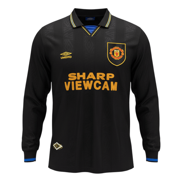 Retro jalkapallopaita Manchester United pitkähihainen vieras 1993/94