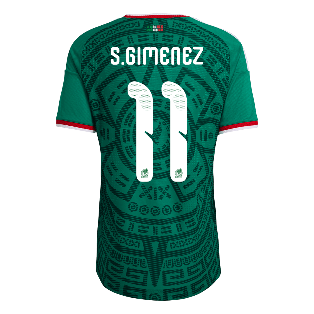 S.GIMENEZ #11 Mexico Hjemmespillerversjon Jersey World Cup 2026