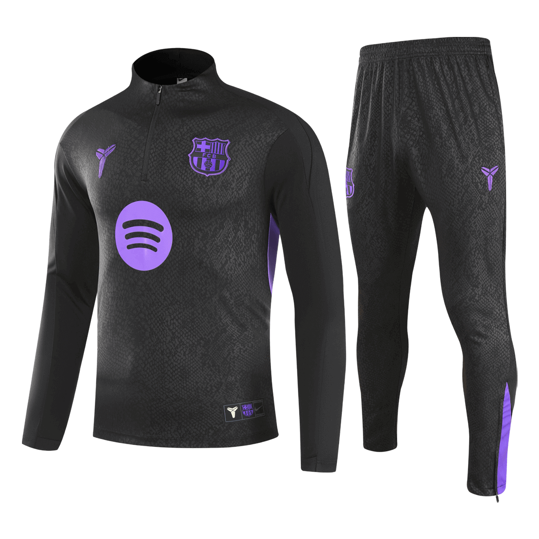 Barcelona 1/4 Zip Tracksuit 2025/26 Svart