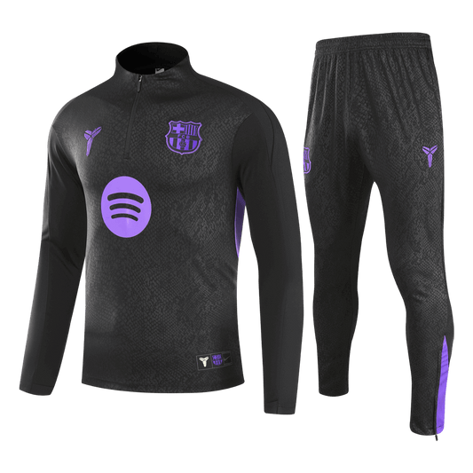Barcelona 1/4 Zip Tracksuit 2025/26 Svart