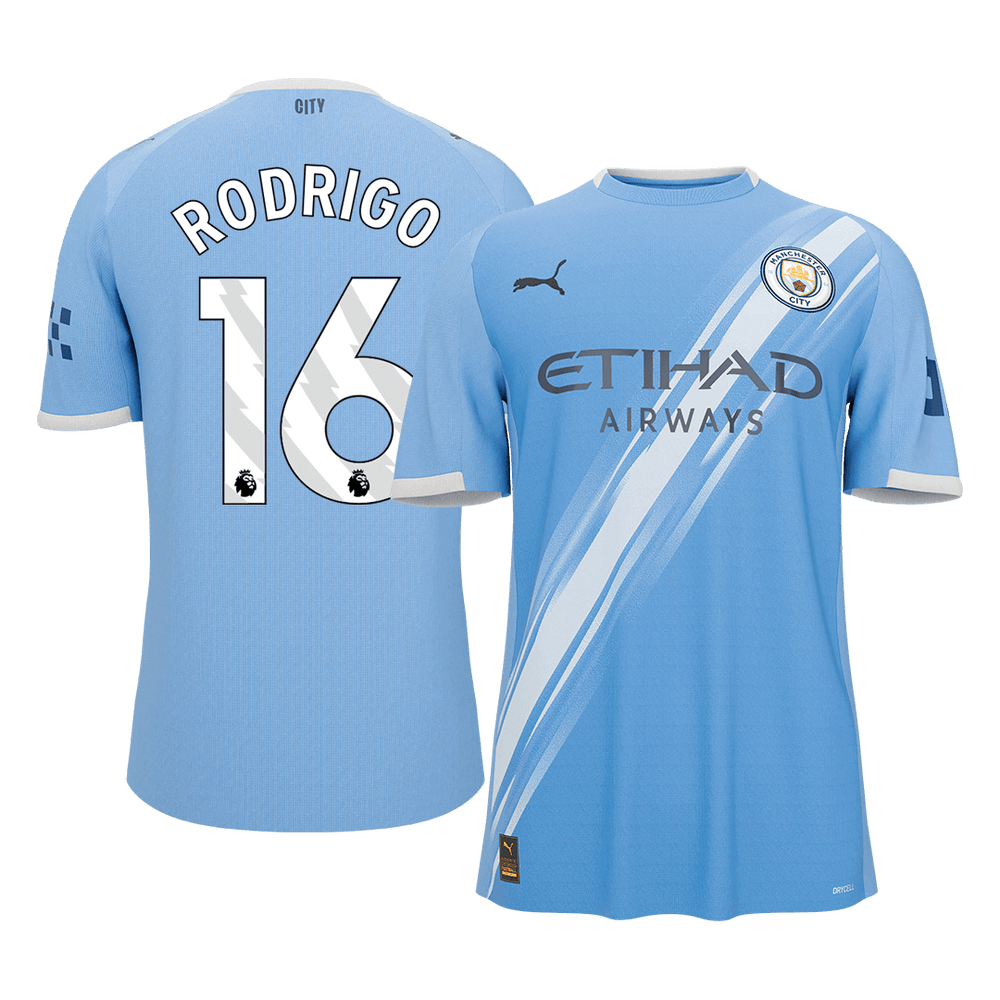 RODRIGO #16 Manchester City kotipelipaita 2025/26