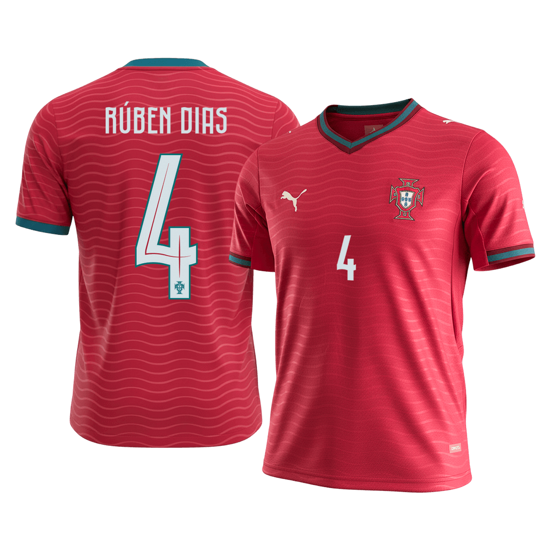 RúBEN DIAS #4 Portugal hjemmefotballdrakt VM 2026