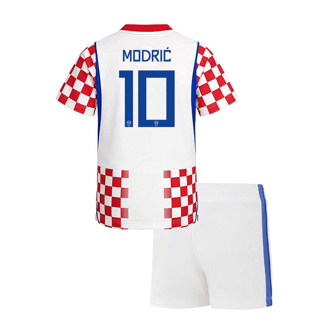 MODRI? #10 Kroatia hjemme fotballdrakter for barn til verdensmesterskapet i 2026